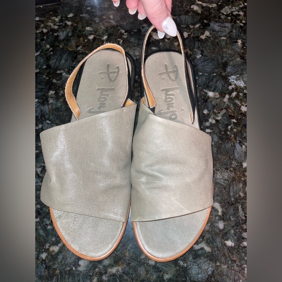 New! P. MONJO Avila Green Sandals 🤍 sz 39/ US 8-8.5 - Picture 8 of 10